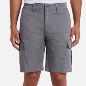 NEW Unionbay Men's Size 38 Cargo Shorts Gray Cotton Spandex Blend